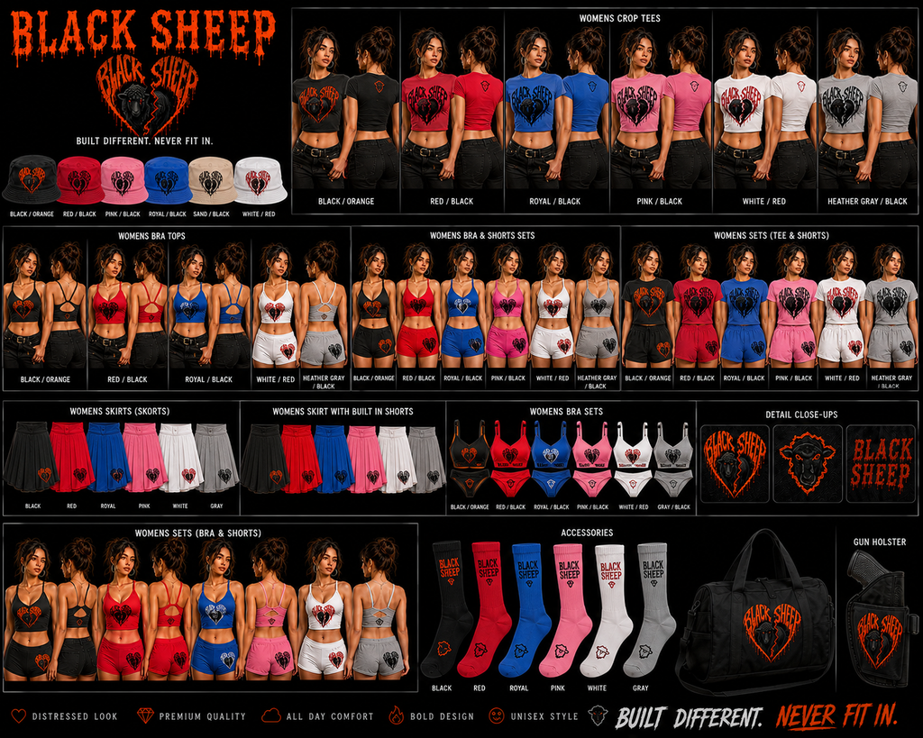 BLACK SHEEP Women's Collection — Distressed. Bold. Rebellious.