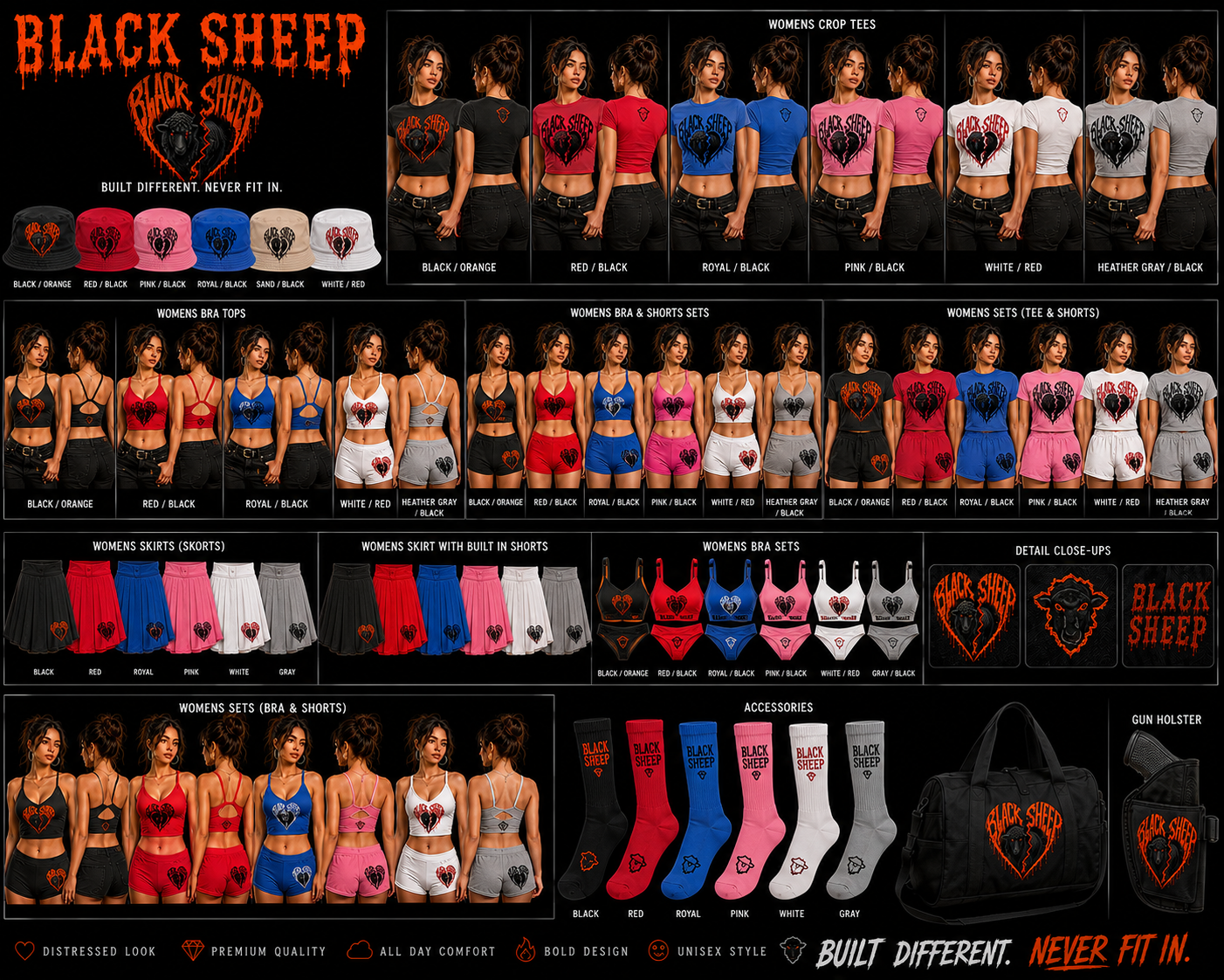 BLACK SHEEP Women's Collection — Distressed. Bold. Rebellious.