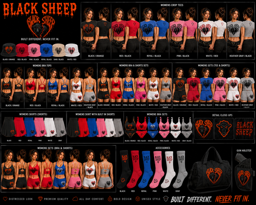 BLACK SHEEP Women's Collection — Distressed. Bold. Rebellious.