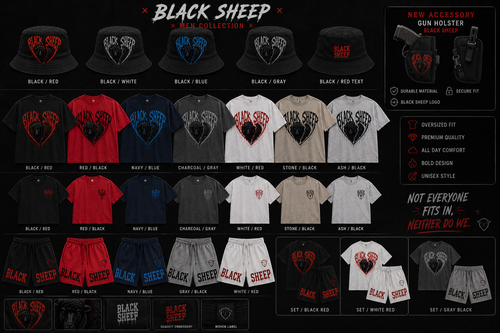 BLACK SHEEP Men's Collection — Built Different. Never Fit In.